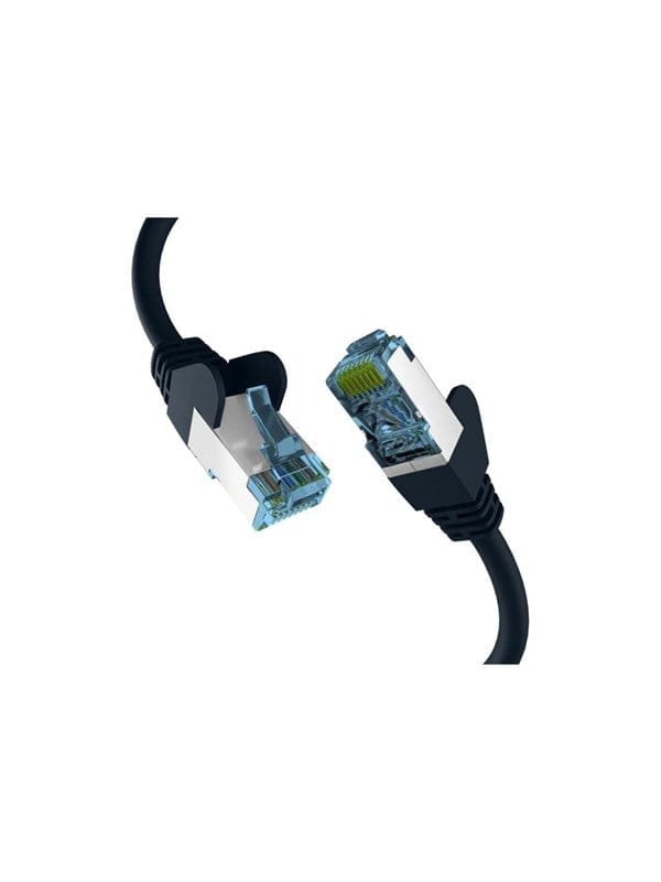 M-CAB EFB-Elektronik patch cable - 10 m - black - Schwarz - 10 meter