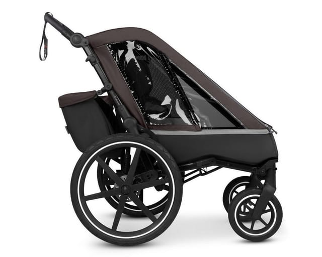 ABC Design Fahrradkinderanhänger Tour 2 - Falcon, 3in1 Fahrrad Anhänger, Kinderwagen & Jogger für 2 Kinder bis 49 kg