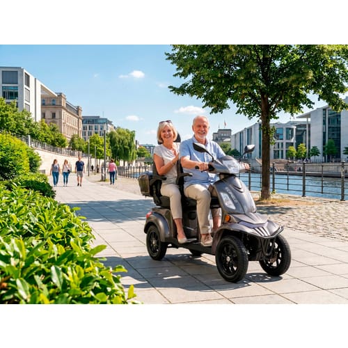 E-Seniorenmobil Vista Quarter-1L, Blei-Akku, 4-Rad, 60V, 1000 Watt, Komfort-Sitz, Grau
