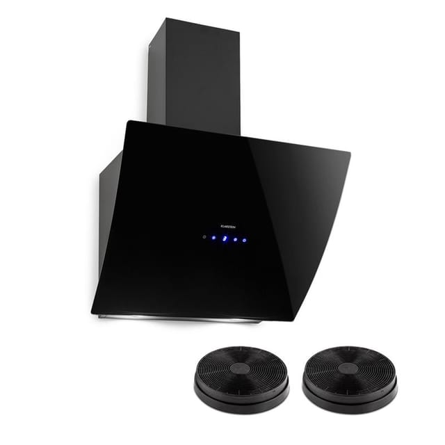 Annabelle 60 Dunstabzugshaube Umluftset 650 M³/h Touch-armatur Schwarz - Klarstein