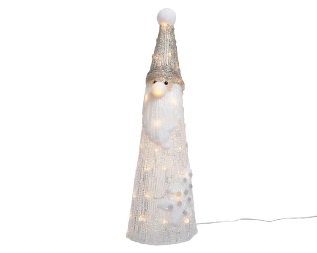 Led Acryl Santa Aussen 27x27x78cm-80l,warmweiß
