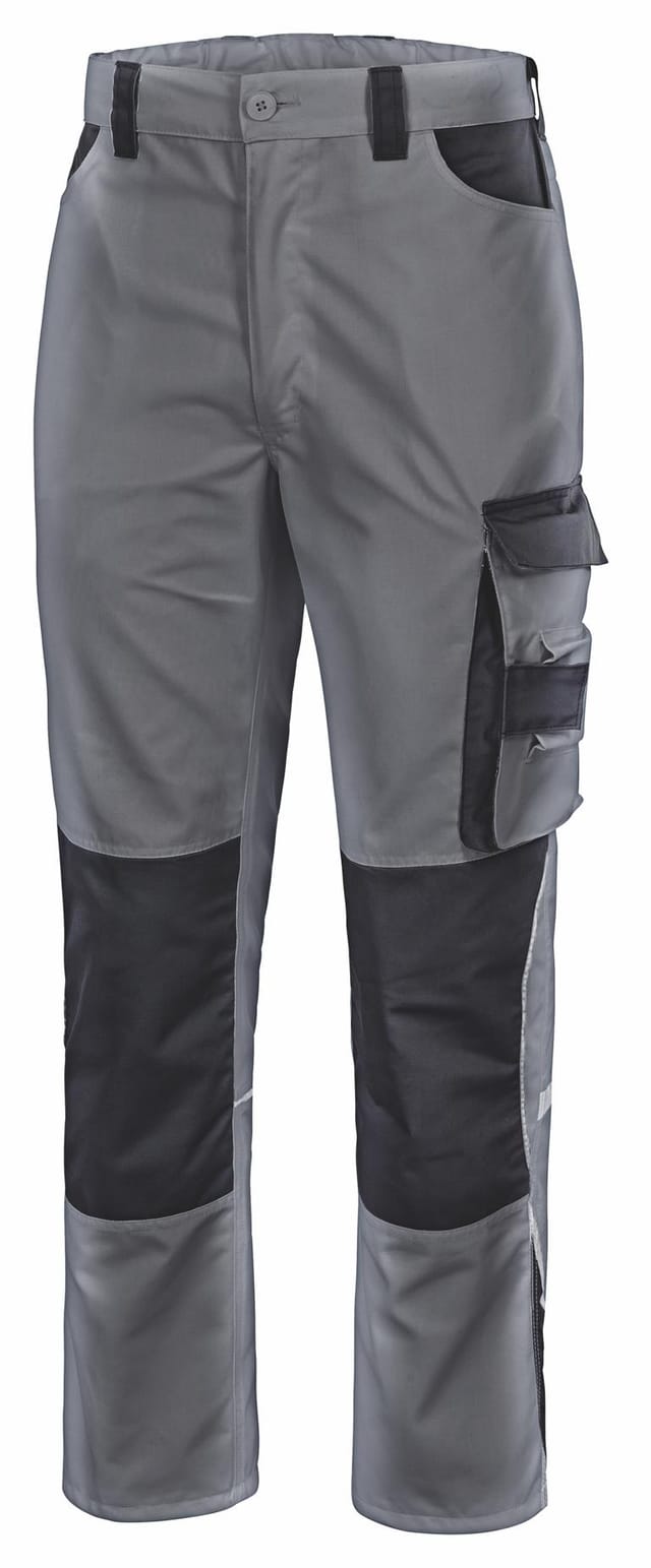 1021, Berufshose Extreme Grau-schwarz Gr. S