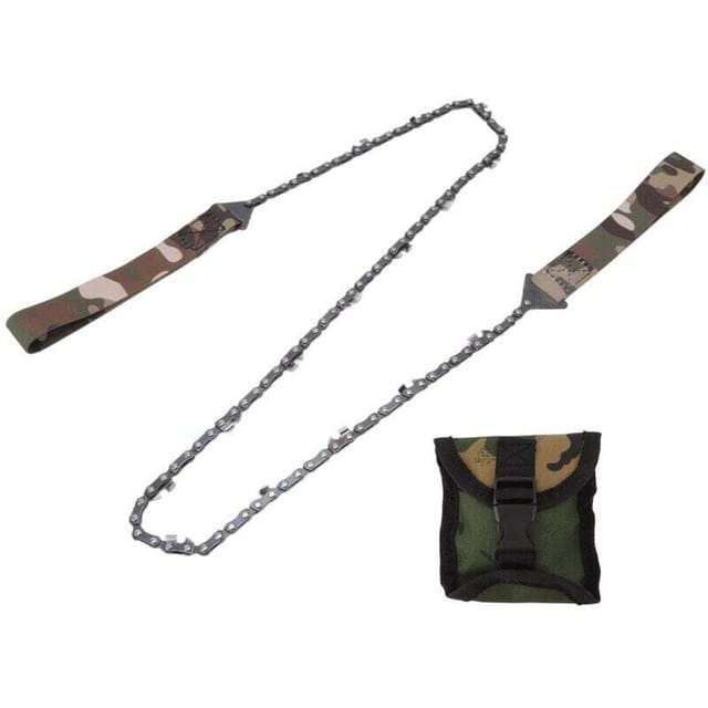 [neuwertig]tragbare Taschenkettensäge Mit Paracord-griff, 91 Cm Lange, Feinverzahnte Säge, Handbetriebene Kettensäge, Manuelle Baumsäge, Überlebensausrüstung, Klappkette, Handsäge, Gartenwerkzeug