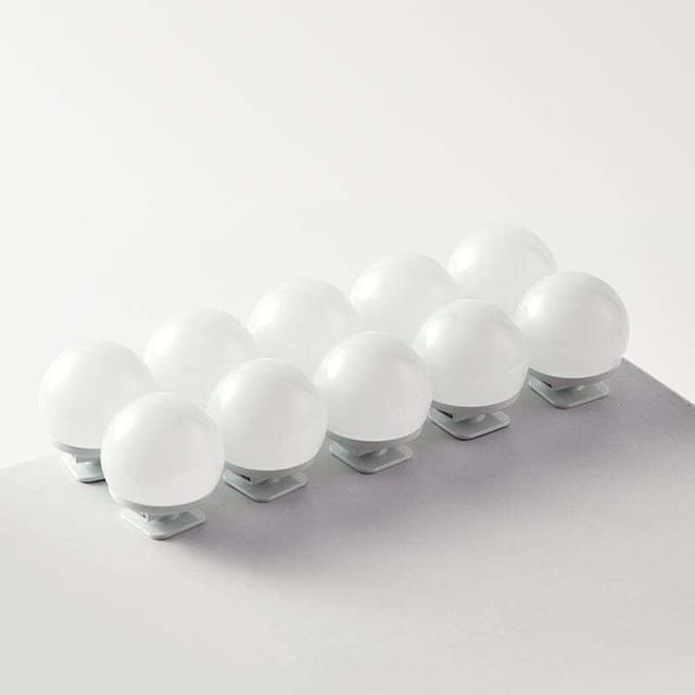 [neuwertig]spiegelleuchte, Led-schminkspiegelleuchte, Abnehmbare Lichtleiste, 3 Farblichtoptionen Für Den Schminktisch – 10er-pack