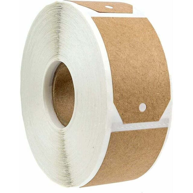 [neuwertig]1 Packung Geschenkanhänger Aus Naturbraunem Kraftpapier / 300 Anhänger Pro Rolle