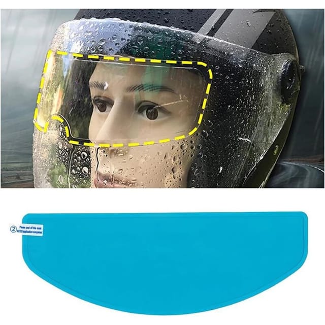 [neuwertig]antibeschlagfolie Für Motorradhelme, Universeller Antibeschlag-visierschutz, Universelle Transparente Schutzfolie, Selbstklebendes Helm-/brillenvisier (wasserdicht)