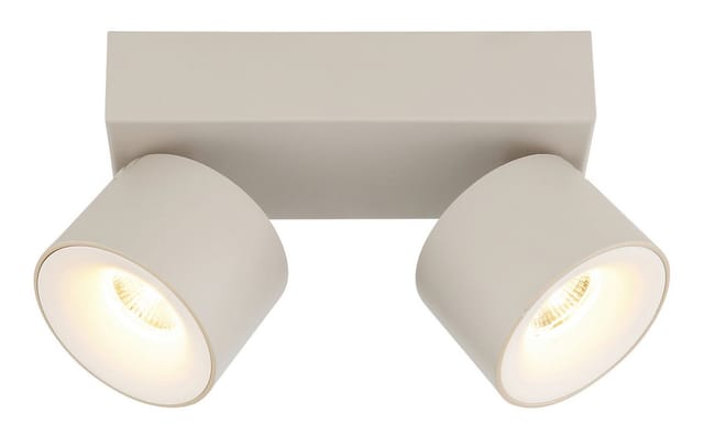 Deckenleuchte Deckenlampe Wohnzimmerlampe Metall Led Sandfarben Matt L 20,5 Cm