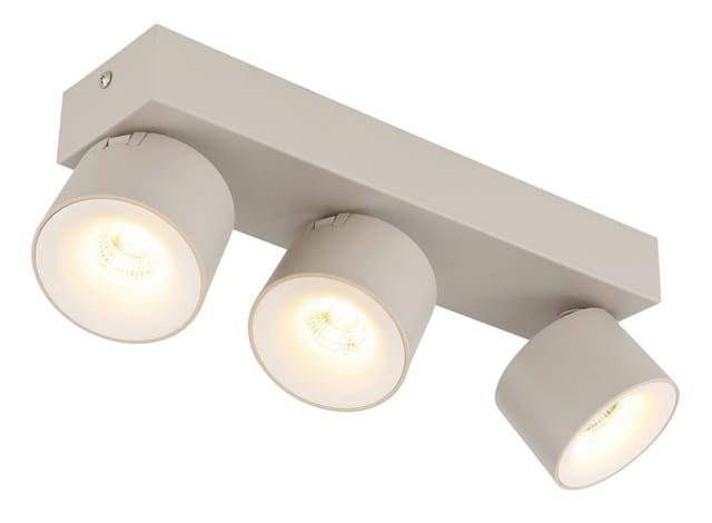 Deckenleuchte Deckenlampe Wohnzimmerlampe Led Spots Beweglich Sandfarben L 33 Cm