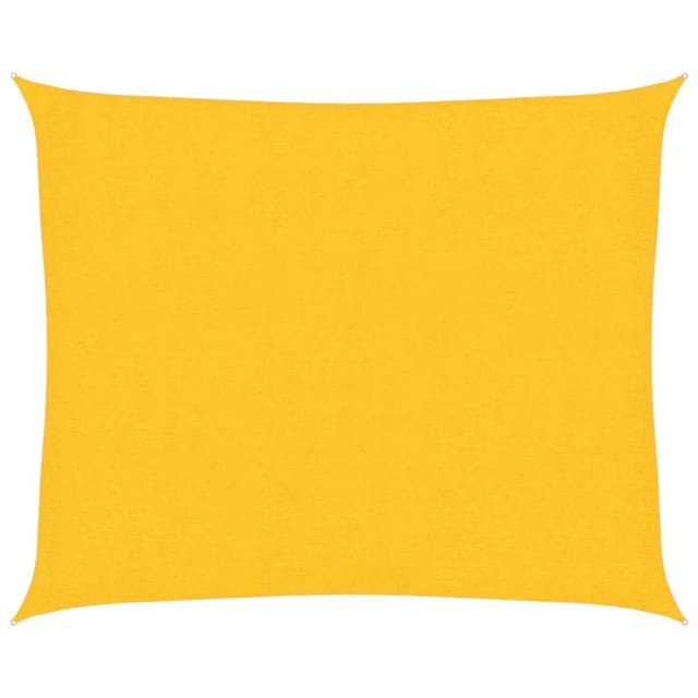 vidaXL Sonnensegel 160 g/m² Gelb 2,5x3 m HDPE 311562