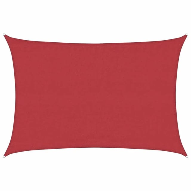 vidaXL Sonnensegel 160 g/m² Rot 4x6 m HDPE 311629