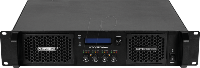 OMNI 10452431 - OMNITRONIC MTC-3204DSP 4-Kanal Endstufe mit DSP