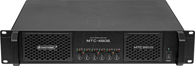 OMNI 10452433 - OMNITRONIC MTC-4806 6-Kanal Endstufe