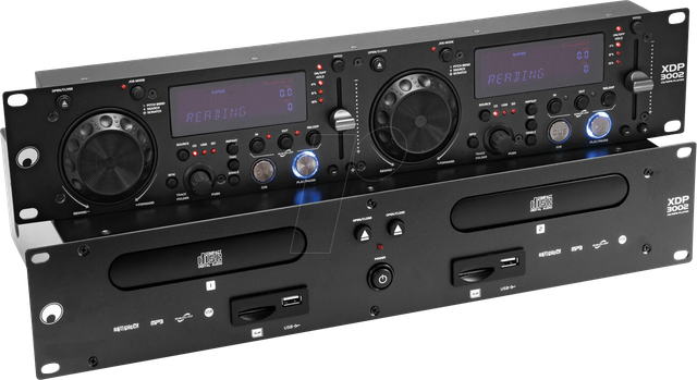 OMNI 11046051 - OMNITRONIC XDP-3002 Dual-CD-/MP3-Player
