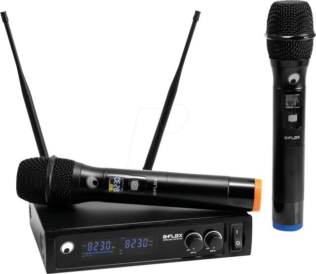 OMNI 13063370 - OMNITRONIC UHF E-FLEX 2, Funkmikrofon-System