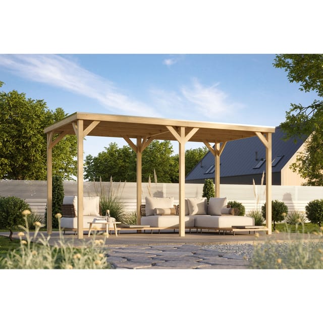 Karibu Grillunterstand Rocky Pavillon Doppel