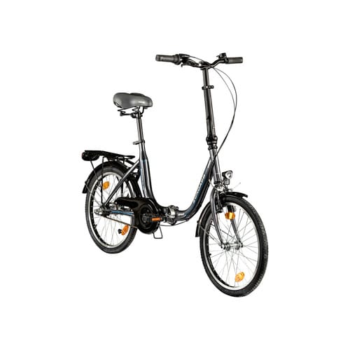 ZÜNDAPP ZF40 Klapprad Fahrrad Stadtrad Faltrad (Grau, 20 Zoll)