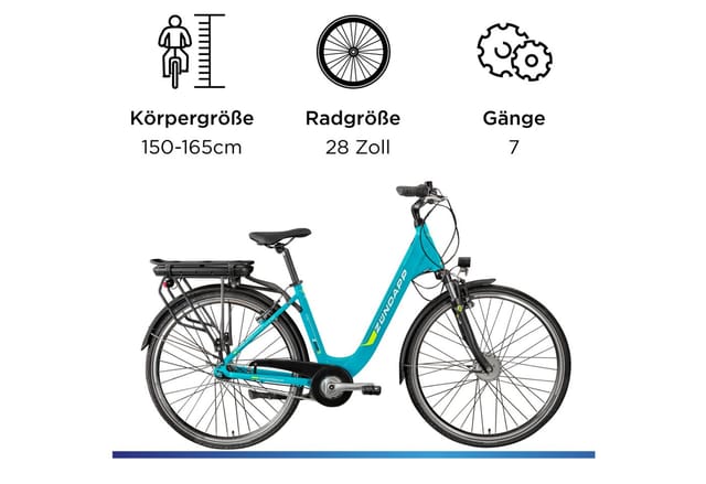 ZÜNDAPP E-Bike City Z600 (türkisblau)
