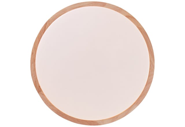 Deckenleuchte Slimline Metall/holz/kunstst.,holz/weiß