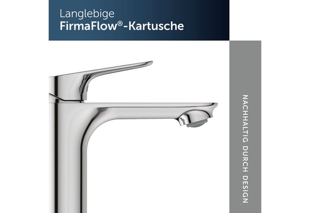 Ideal Standard Waschtischarmatur Alero, Firmaflow® Kartusche, Wassersparend, Easyfix® Schnellmontagesystem