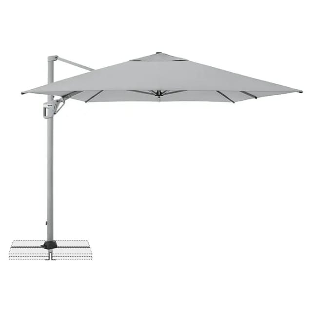Doppler Ampelschirm Active Neo (Hellgrau, Bespannungsmaß (L x B): 260 x 350 cm)