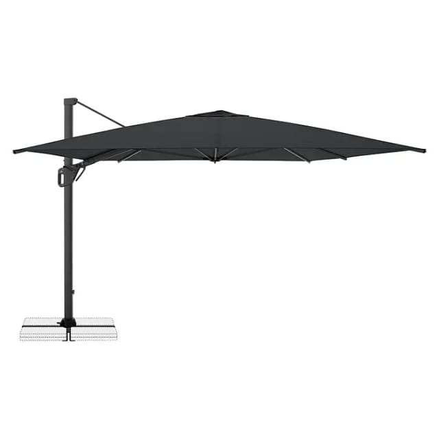 Doppler Ampelschirm (Anthrazit, Bespannungsmaß (L x B): 300 x 400 cm)