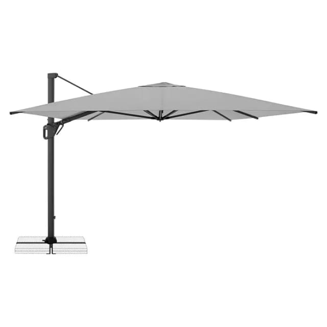 Doppler Ampelschirm Life (Hellgrau, Bespannungsmaß (L x B): 300 x 400 cm)