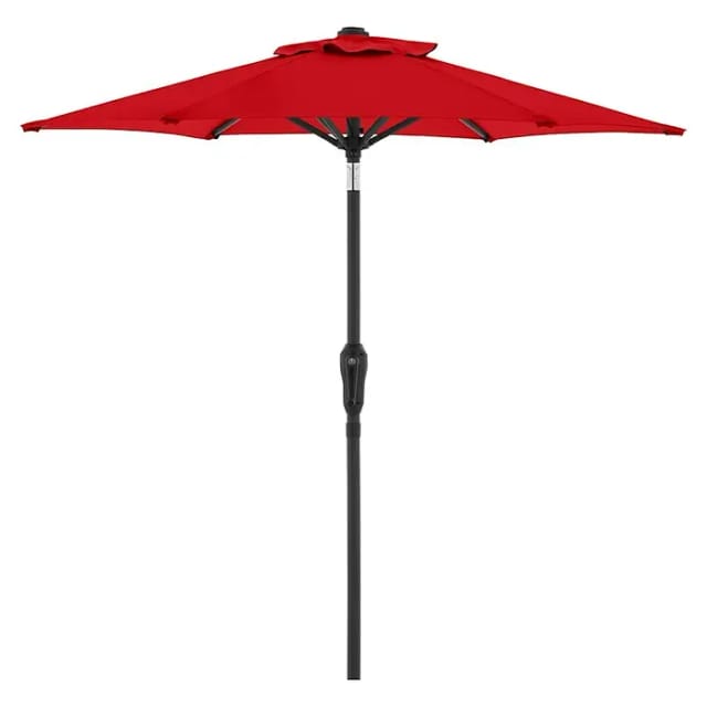 Doppler Balkonschirm rund Life Lift (Chili, Durchmesser Bespannung: 180 cm)