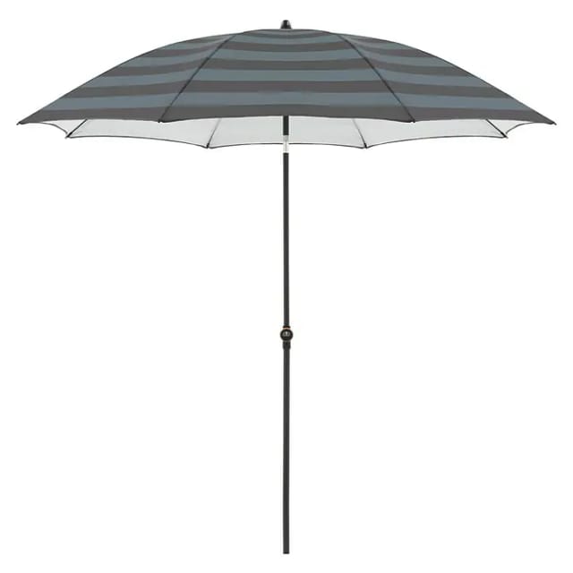 Doppler Balkonschirm rund myZone (Anthrazit gestreift, Durchmesser Bespannung: 200 cm)
