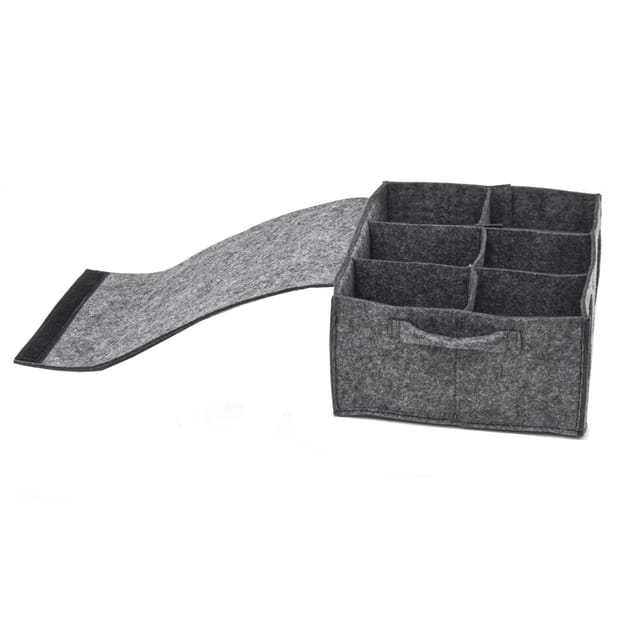 DuneDesign Tassenhalter 28 x 21 cm für 6 Tassen oder Gläser Anthrazit