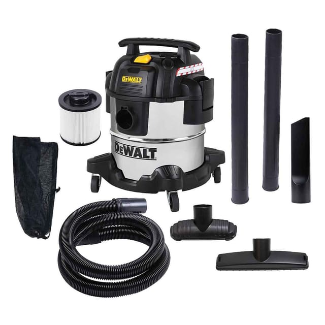 Aspiratore 20 Lt Solidi E Liquidi Con Presa Utensili Fusto In Acciaio - Dxv20spta