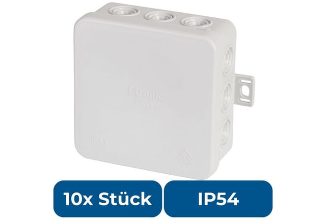 10x F-tronic Fr Abzweigkasten Aufputz E113 Iu Grau