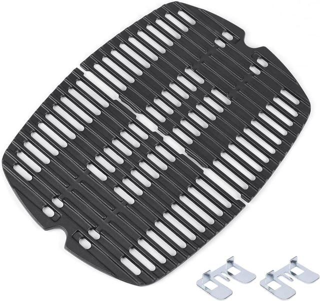 32,3 X 21,6 Cm 7644 Grillrost-zubehör Für Weber Q100, Q120, Q1000, Q1200 Und Q1400 Serie, Ersatzteile Für Gasgrillroste Aus Gusseisen, 2er-pack