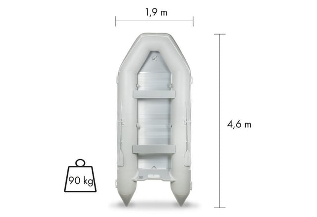 EBERTH Schlauchboot mit Motor 8 Personen 86 LBS Schubkraft Führerscheinfrei