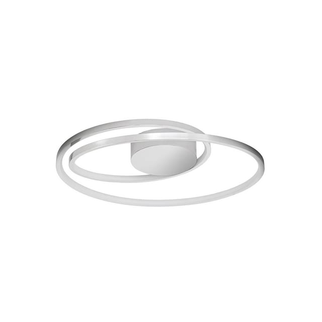 Lucande LED Deckenleuchte Maire 9624937 Dimmbar Modern in Chrom aus Aluminium 1-flammig Wohnzimmerleuchte