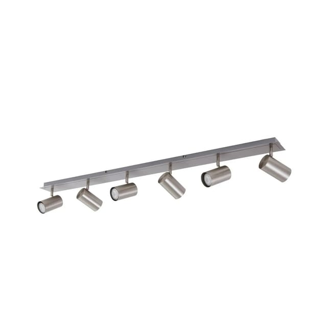 Lindby Strahler Joffrey 9627890 Modern in Alu aus Metall 6-flammig GU10 Wohnzimmerleuchte