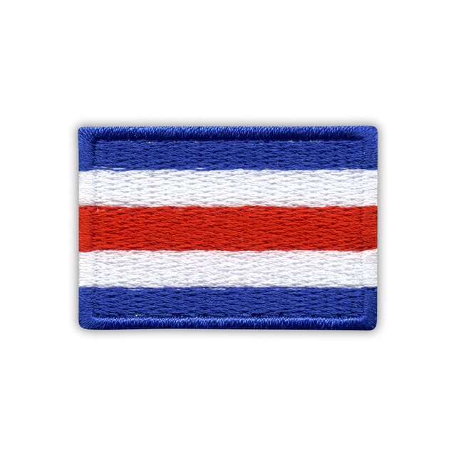 Patchion Flag Charlie – Selbstklebende Rückseite – Gestickter Aufnäher/abzeichen/emblem