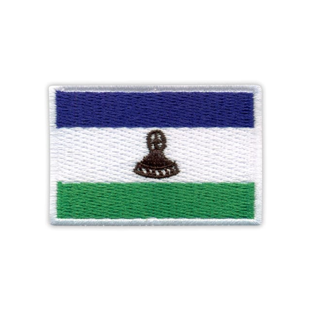 Aufnäher Mit Der Flagge Von Lesotho – Selbstklebende Rückseite – Gestickter Aufnäher/abzeichen/emblem