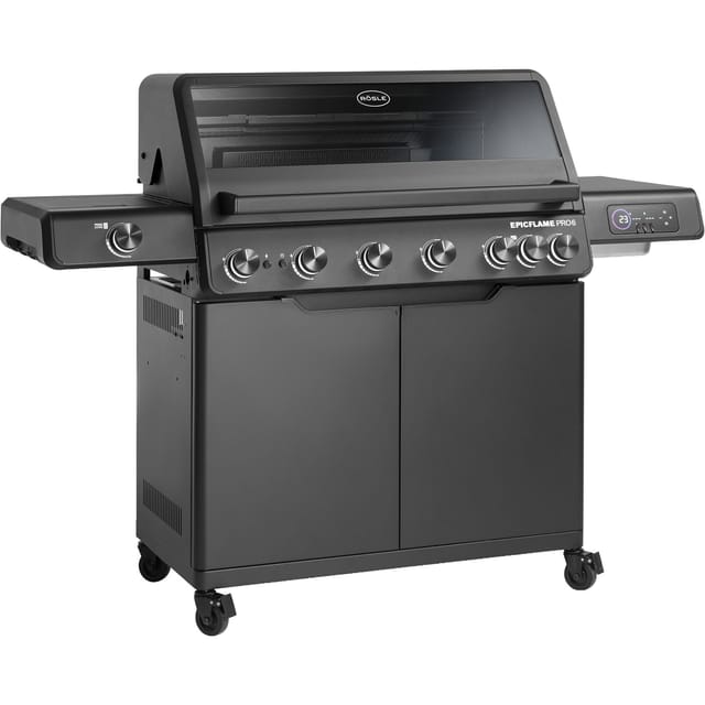 Rösle Gasgrill Epicflame Pro 6 Schwarz Mit Primezone Und Backburner 251166
