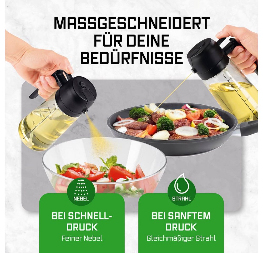 GOURMETmaxx Ölsprühflasche 470ml schwarz Bild 3
