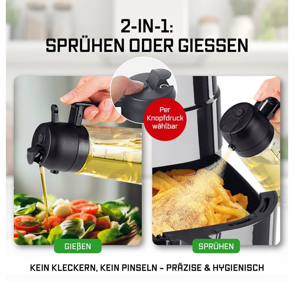 GOURMETmaxx Ölsprühflasche 470ml schwarz Bild 4