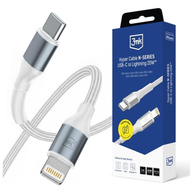 3mk Hyper Cable N-SERIES Lightning cable - Lightning / USB - 1 m