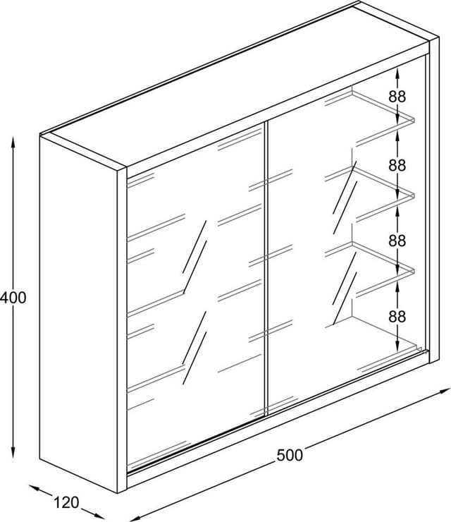 VCM Hängevitrine Hängevitrine Wandvitrine Sammel Deko Drivalo S VCM Wandvitrine Drivalo S 40x50x12 cm Holzwerkstoff, Glas
