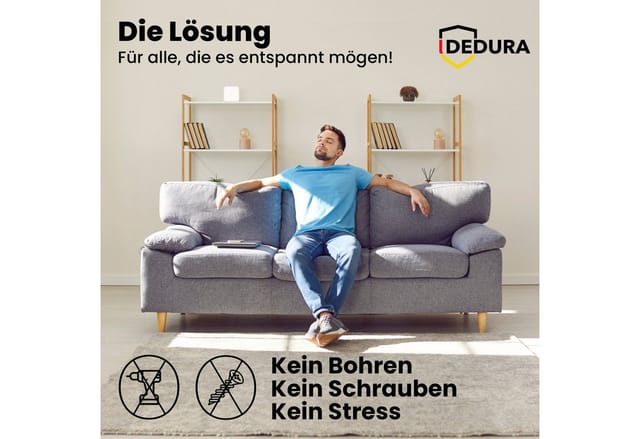 dedura Deckenhalter Rauchmelder Magnethalter 10er Set mit extra starken Klebepads, (10-St)
