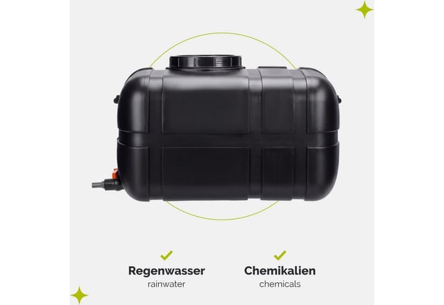 Garronda Regentonne Wasserbehälter mit Deckel Regenwassertank Großbehälter GD-0098, 150 l, BPA-Frei