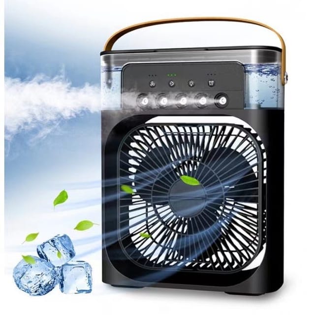 Mobile Klimaanlagen Mini-luftkühler, Kleine Tragbare Klimaanlage, Luftbefeuchter, Schwarz