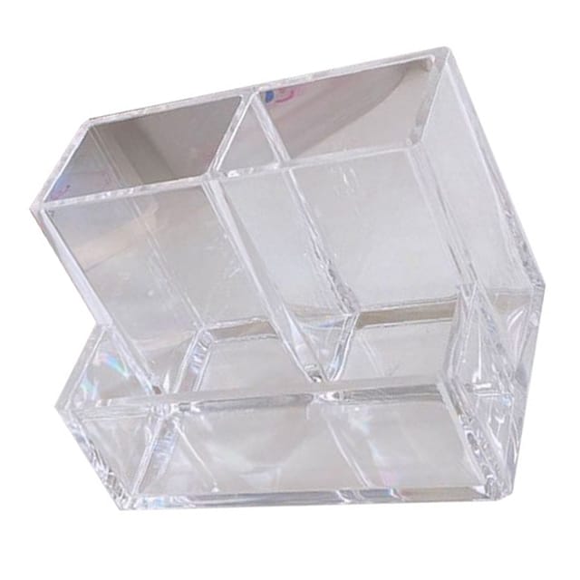 Dreiteiliger Stiftehalter Aus Transparentem Acryl, Dicker, Transparenter Stiftehalter Für Die Arbeitsfläche