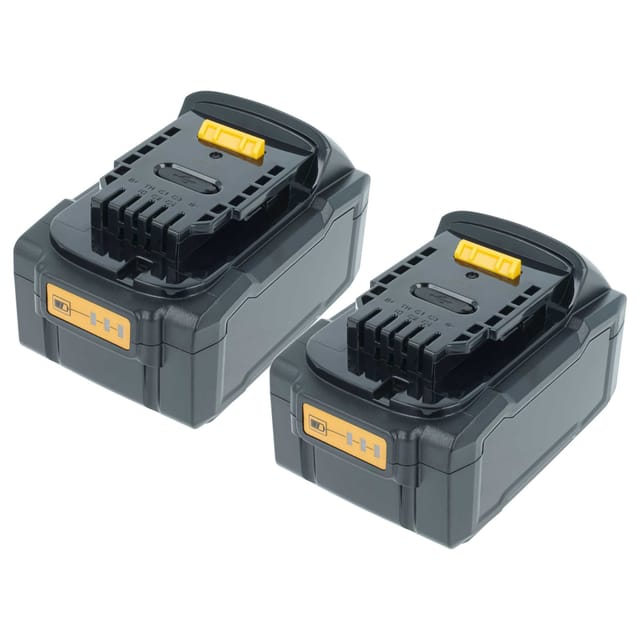 Vhbw 2x Akku Kompatibel Mit Dewalt Dcs355n-xj, Dcs355n, Dcs350n-xj, Dcs355, Dcs361 Werkzeug (5000 Mah, Li-ion, 18 V), 1x Usb-c Buchse