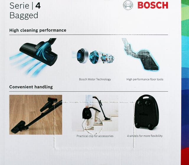 Staubsauger Bosch Bgl38wh2 600w Fassungsvermögen 4l
