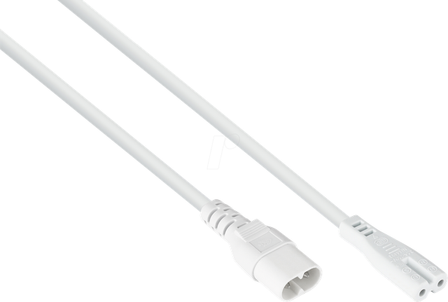 KM SK0870-W050 - Verlängerung Eurostecker C8 auf Buchse C7, weiß, 5 m