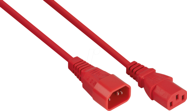 KM SK1430-R005 - Kaltgeräteverlängerung Kaltgeräte-Stecker C14 an Buchse C13, 0,5